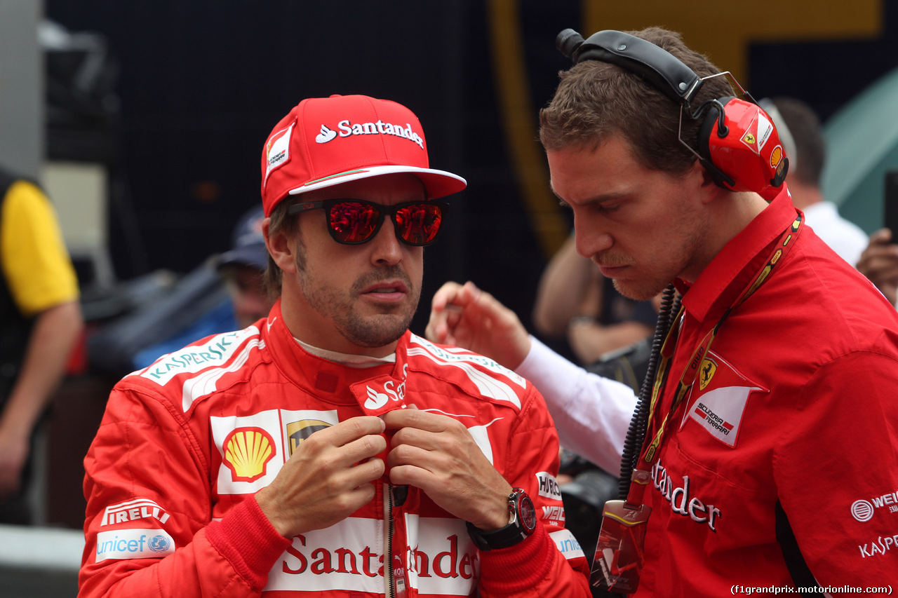 GP MONACO, 25.05.2014- Gara, Fernando Alonso (ESP) Ferrari F14-T