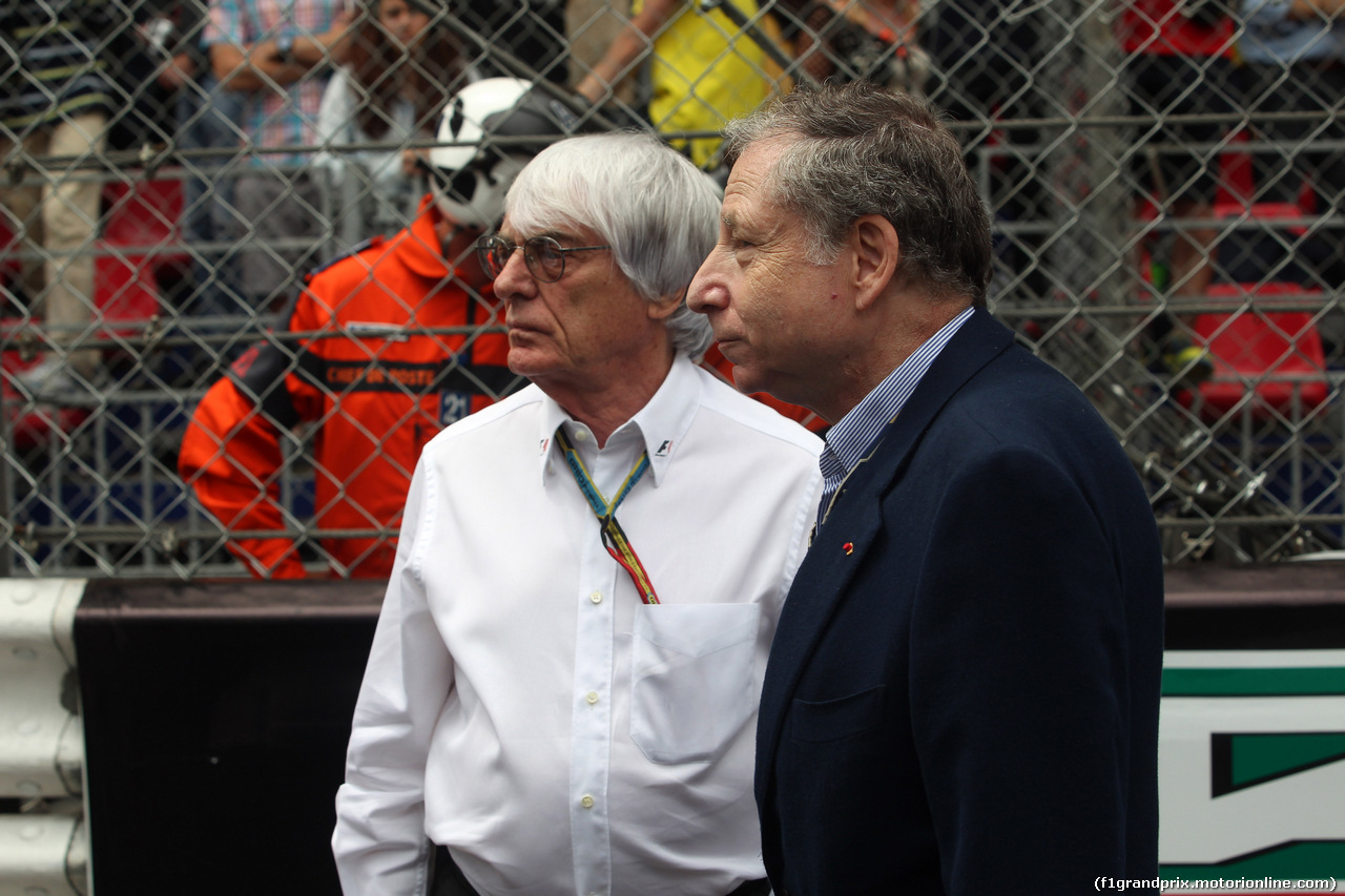 GP MONACO, 25.05.2014- Gara, Bernie Ecclestone (GBR), President e CEO of FOM e Jean Todt (FRA), President FIA