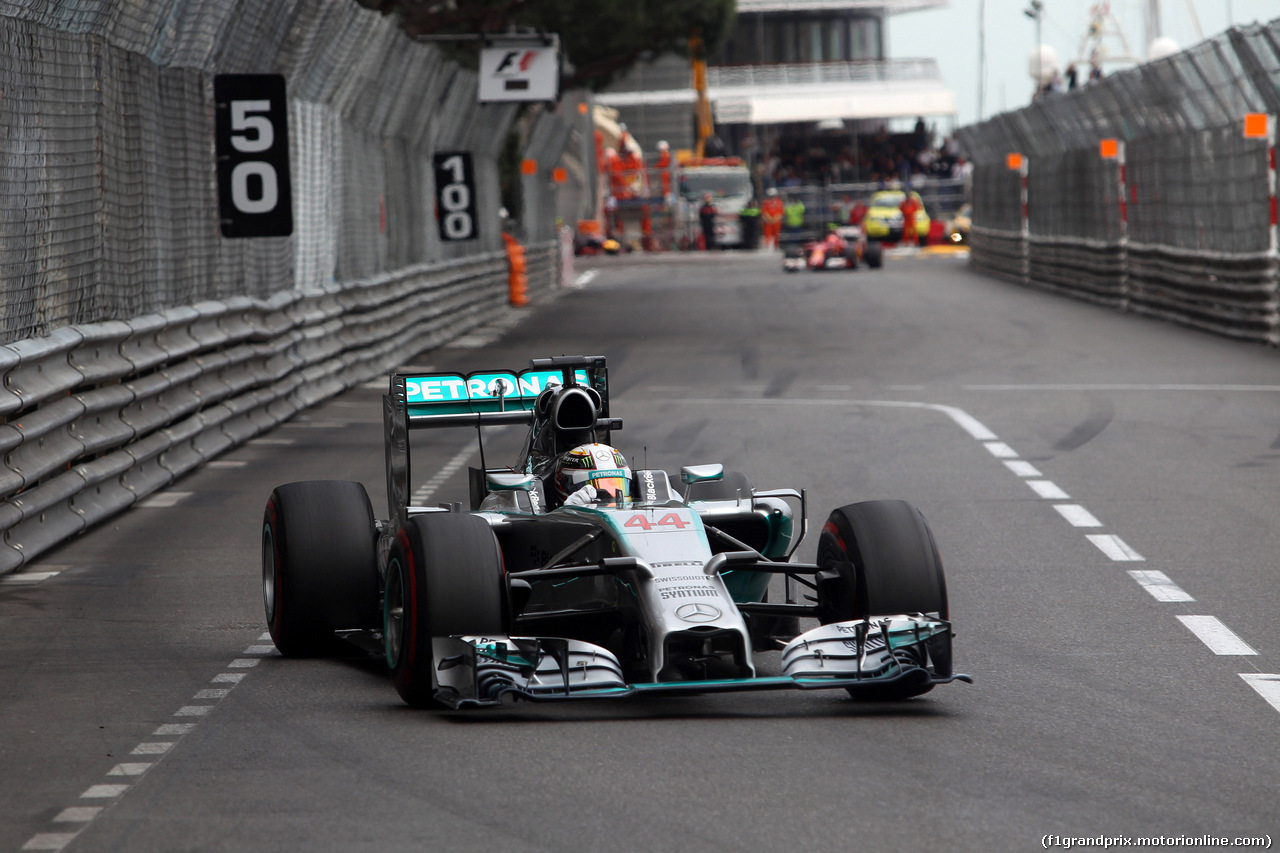 GP MONACO, 25.05.2014- Gara, Lewis Hamilton (GBR) Mercedes AMG F1 W05