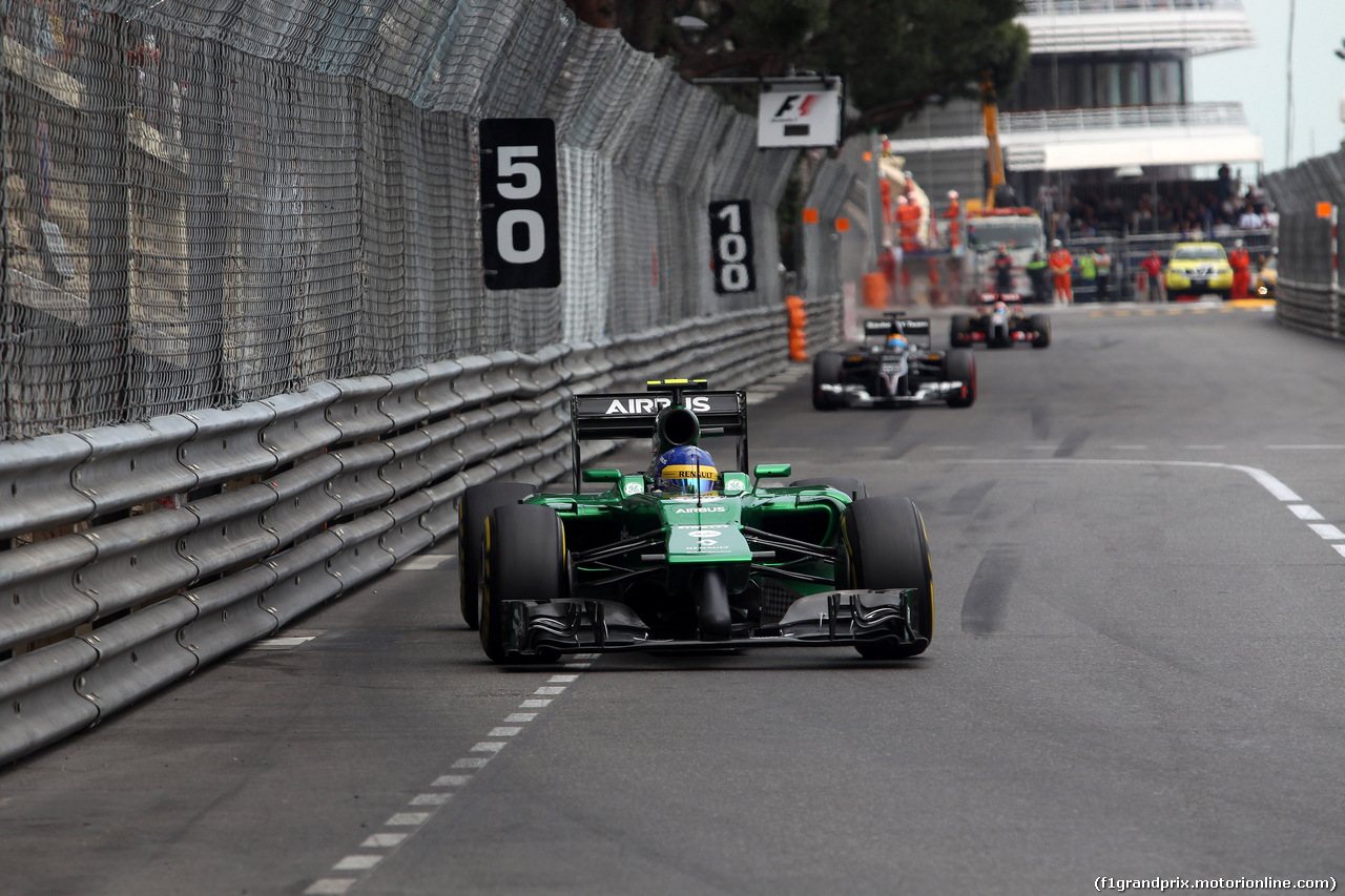 GP MONACO, 25.05.2014- Gara,Marcus Ericsson (SUE) Caterham F1 Team CT-04