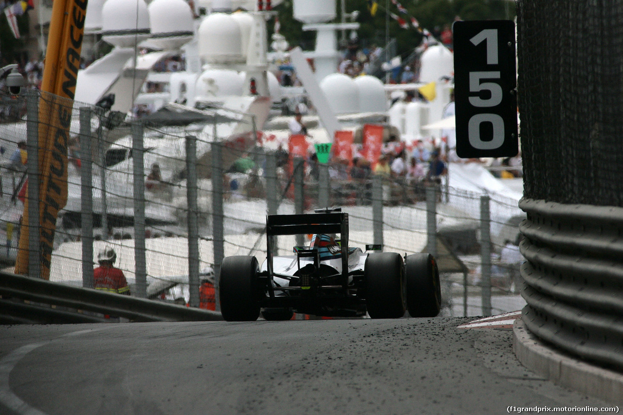 GP MONACO, 25.05.2014- Gara, Felipe Massa (BRA) Williams F1 Team FW36