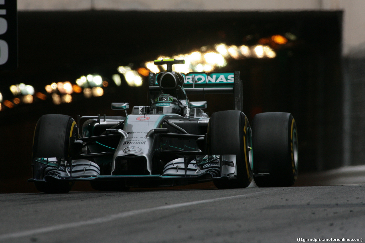 GP MONACO, 25.05.2014- Gara, Nico Rosberg (GER) Mercedes AMG F1 W05