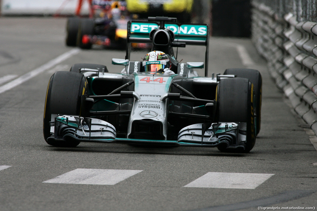 GP MONACO, 25.05.2014- Gara, Lewis Hamilton (GBR) Mercedes AMG F1 W05