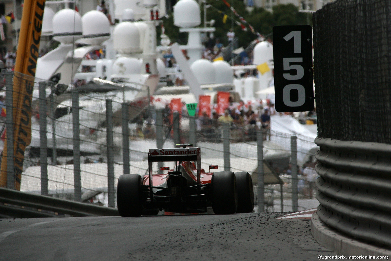 GP MONACO, 25.05.2014- Gara, Kimi Raikkonen (FIN) Ferrari F14-T
