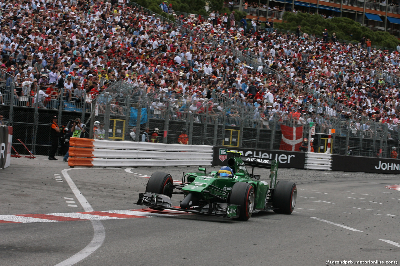 GP MONACO, 25.05.2014- Gara,Marcus Ericsson (SUE) Caterham F1 Team CT-04