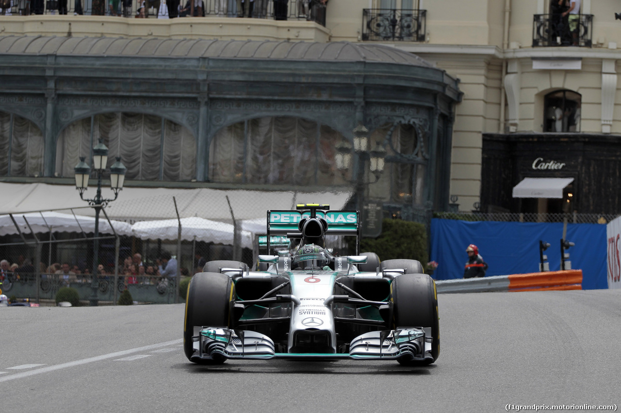 GP MONACO, 25.05.2014- Gara,Nico Rosberg (GER) Mercedes AMG F1 W05