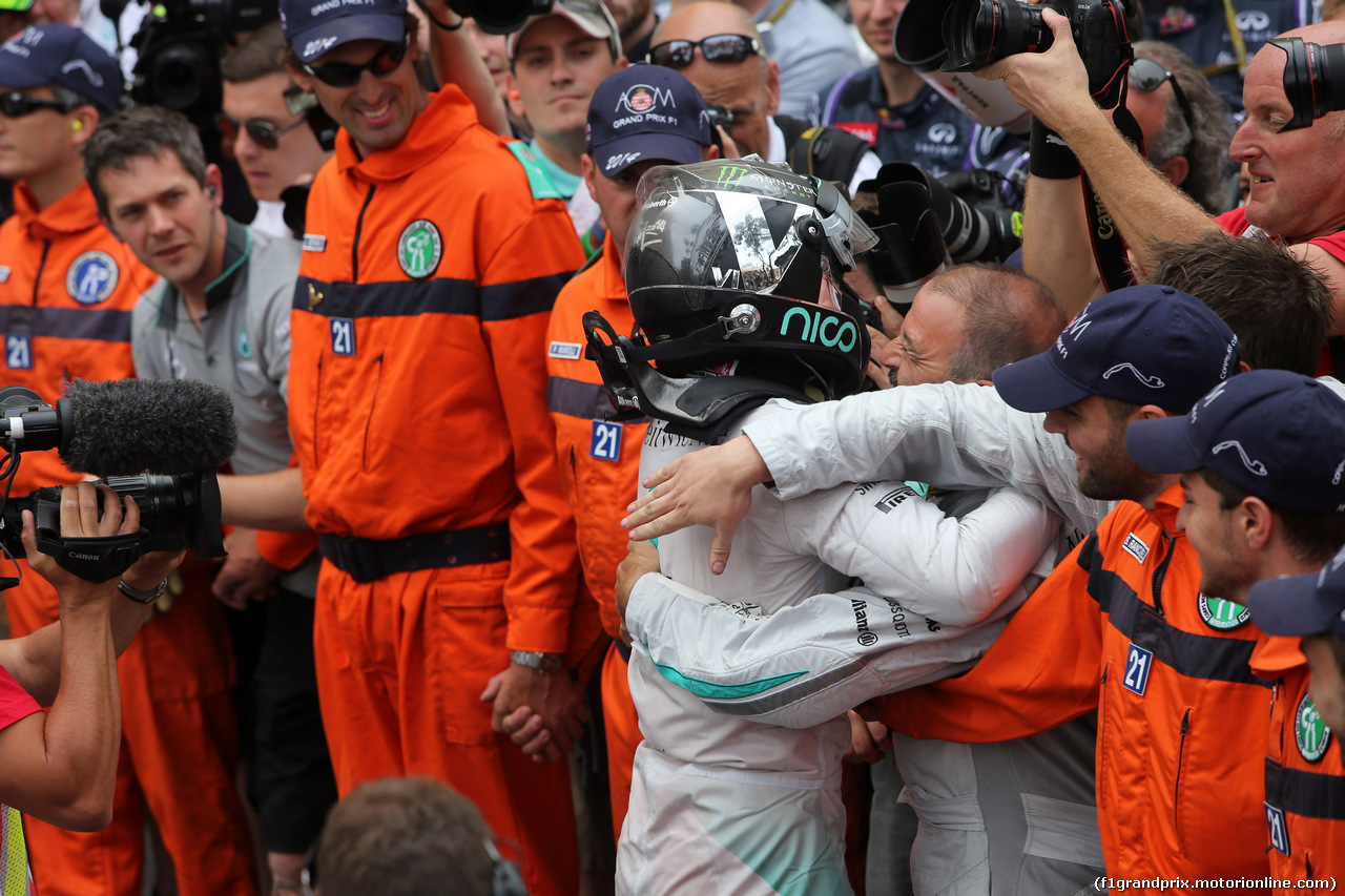 GP MONACO, 25.05.2014- Gara, Nico Rosberg (GER) Mercedes AMG F1 W05 vincitore
