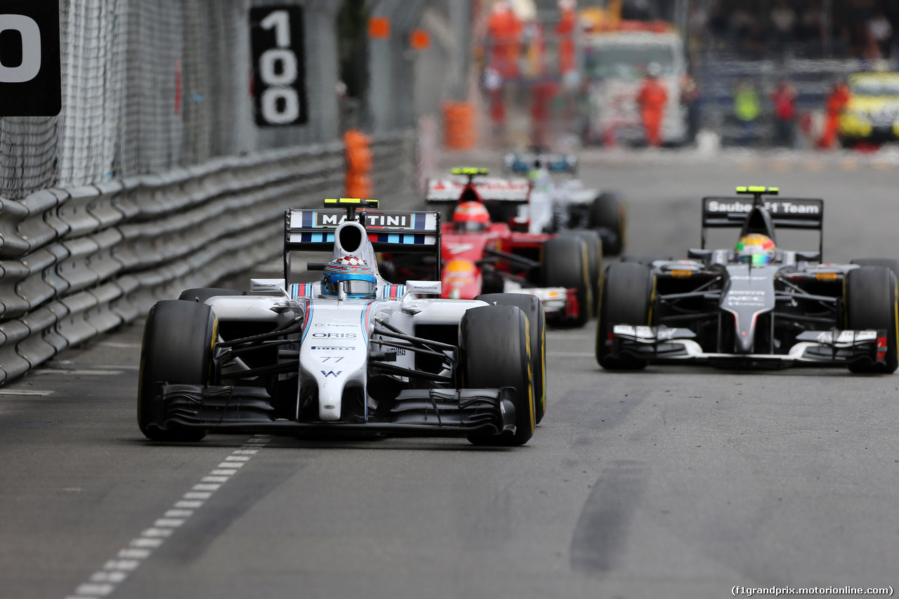 GP MONACO, 25.05.2014- Gara, Valtteri Bottas (FIN) Williams F1 Team FW36