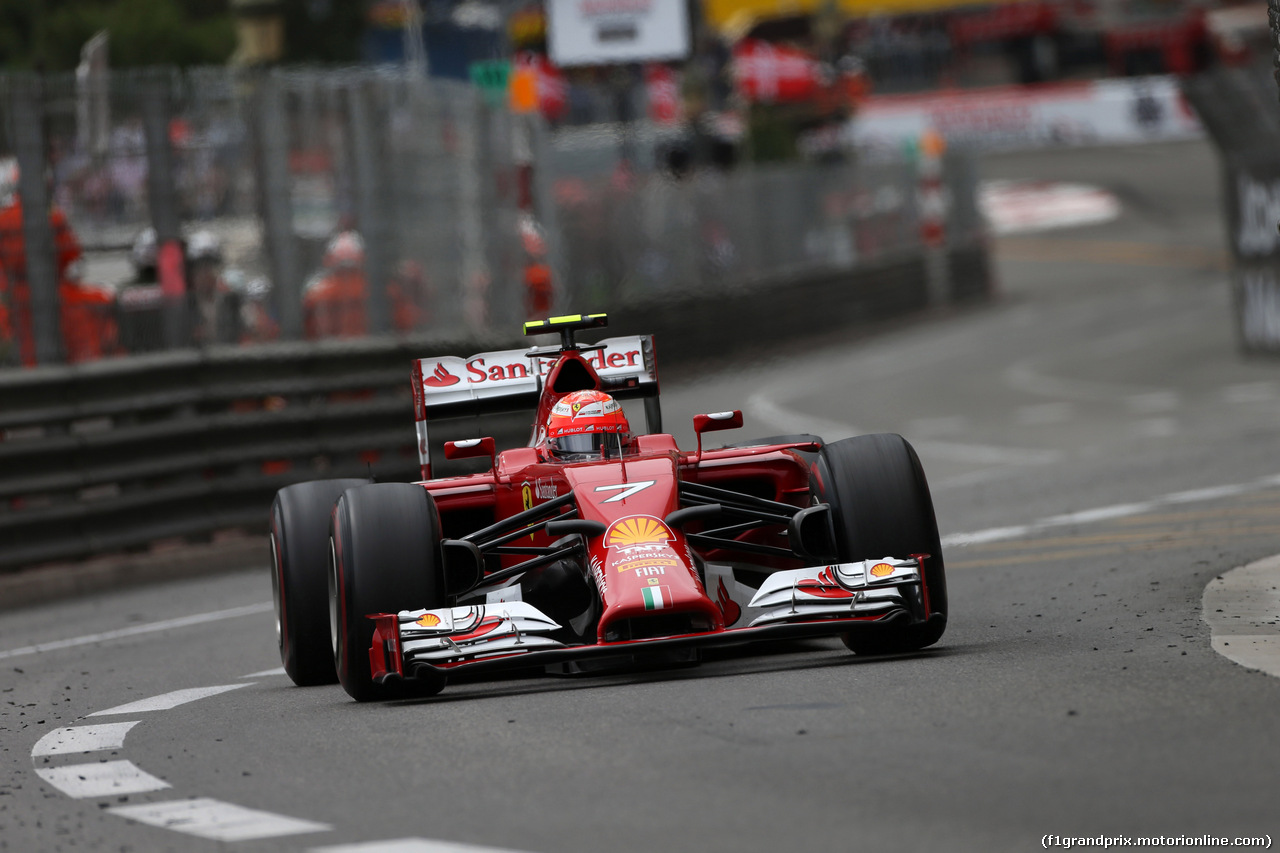 GP MONACO, 25.05.2014- Gara, Kimi Raikkonen (FIN) Ferrari F14-T