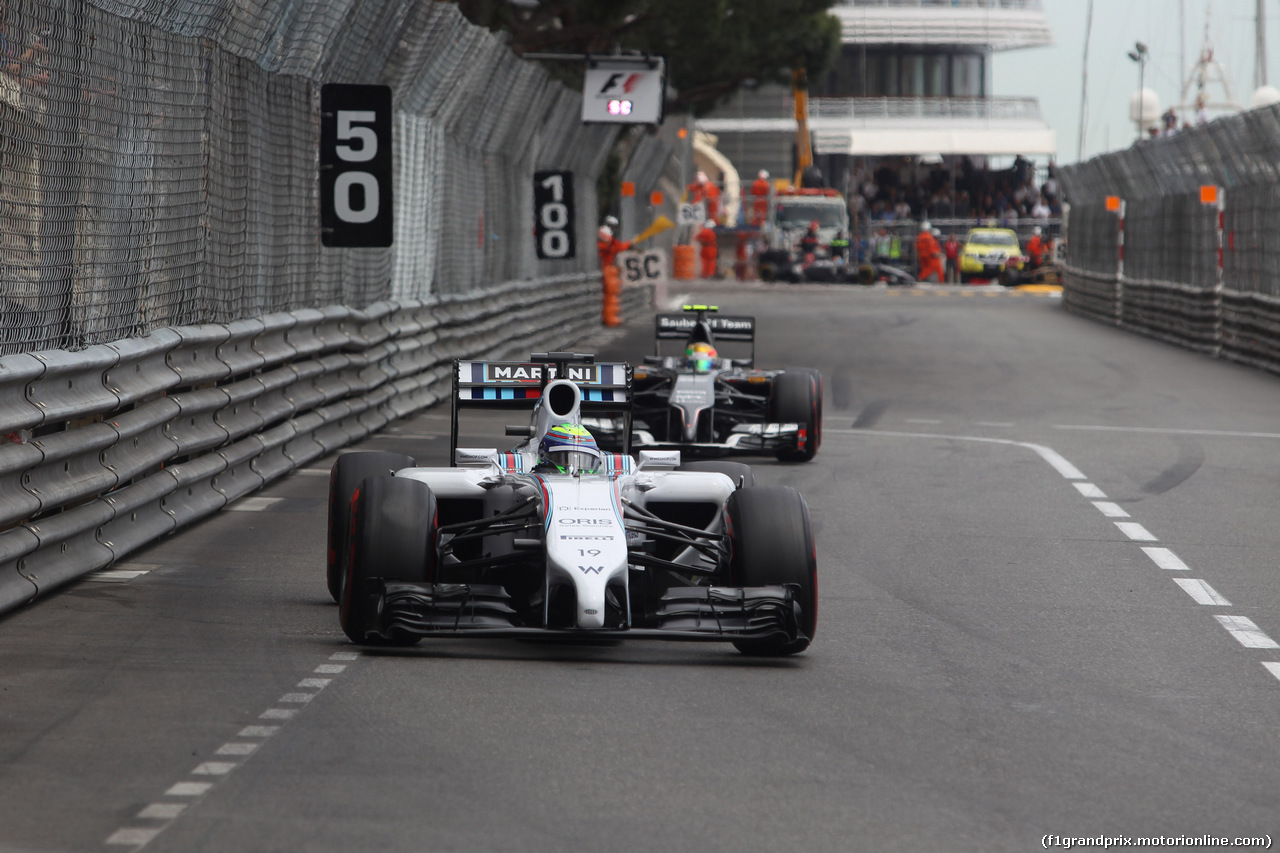 GP MONACO, 25.05.2014- Gara, Felipe Massa (BRA) Williams F1 Team FW36