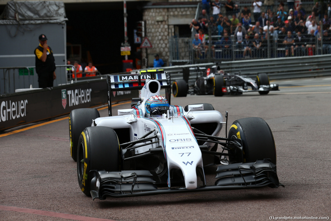 GP MONACO, 22.05.2014- Prove Libere 1, Valtteri Bottas (FIN) Williams F1 Team FW36