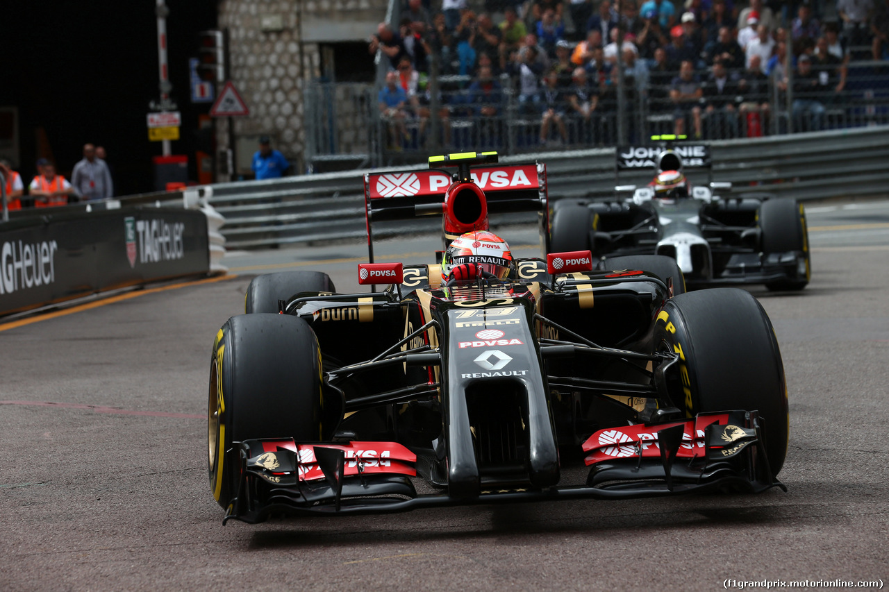 GP MONACO, 22.05.2014- Prove Libere 1, Pastor Maldonado (VEN) Lotus F1 Team E22