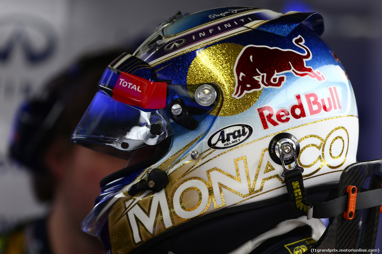 GP MONACO, 22.05.2014- Prove Libere 1, Sebastian Vettel (GER) Red Bull Racing RB10
