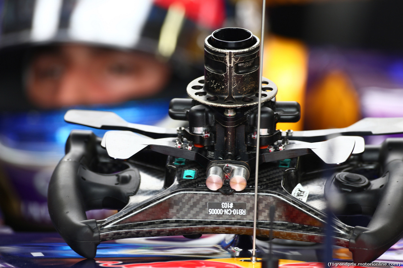 GP MONACO, 22.05.2014- Prove Libere 1, The Steering wheel of Daniel Ricciardo (AUS) Red Bull Racing RB10