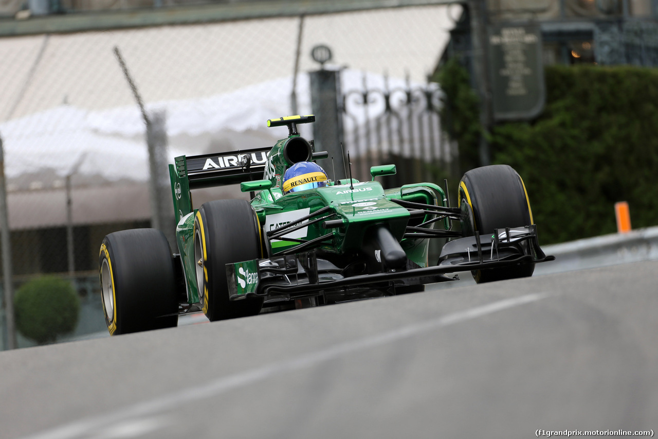 GP MONACO, 22.05.2014- Prove Libere 1, Marcus Ericsson (SUE) Caterham F1 Team CT-04