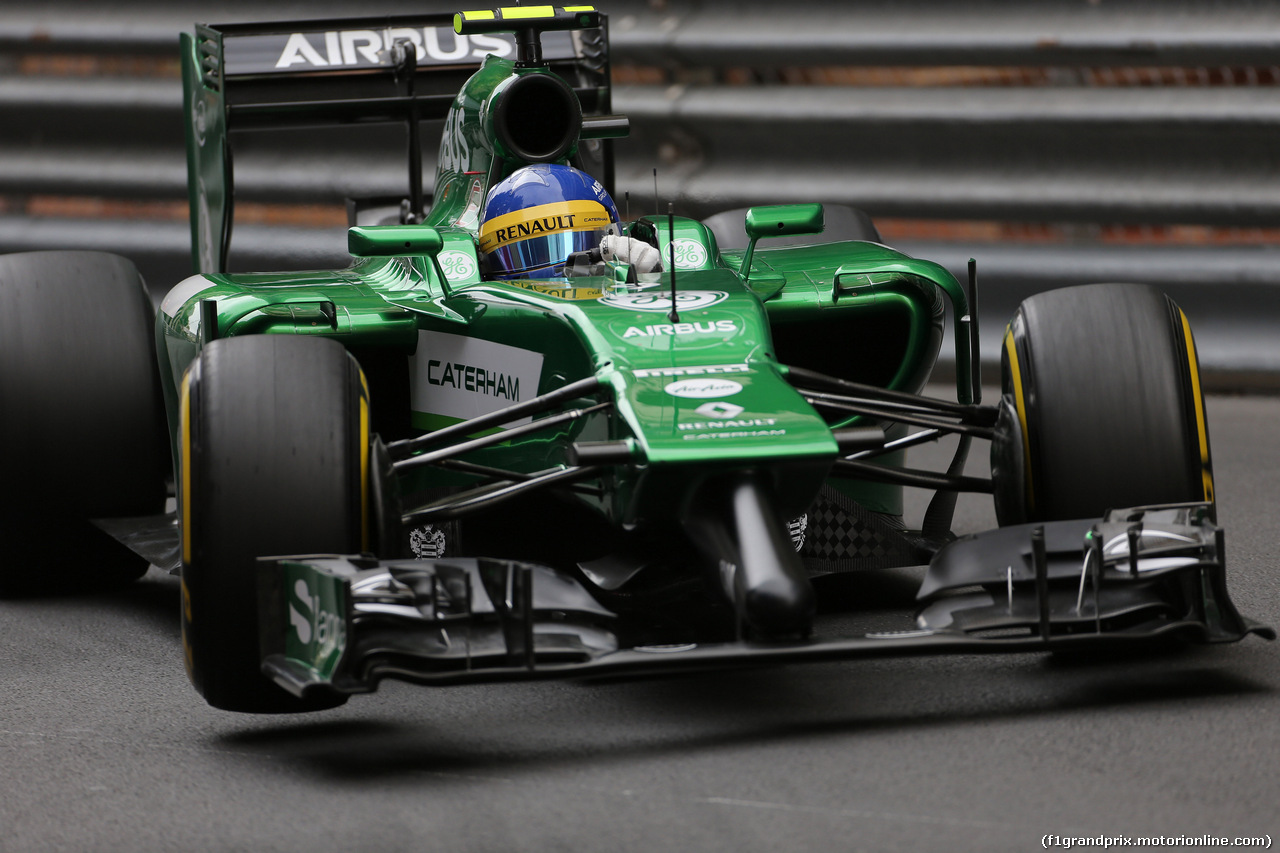 GP MONACO, 22.05.2014- Prove Libere 1, Marcus Ericsson (SUE) Caterham F1 Team CT-04