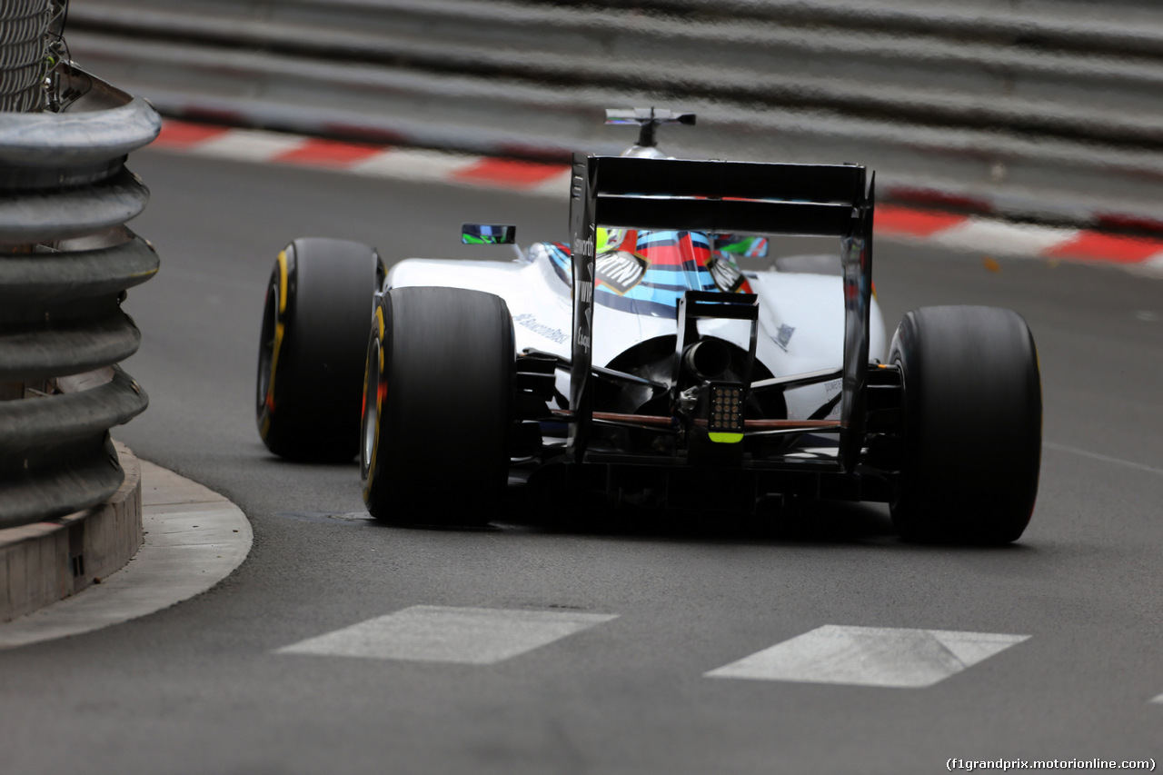 GP MONACO, 22.05.2014- Prove Libere 1, Felipe Massa (BRA) Williams F1 Team FW36