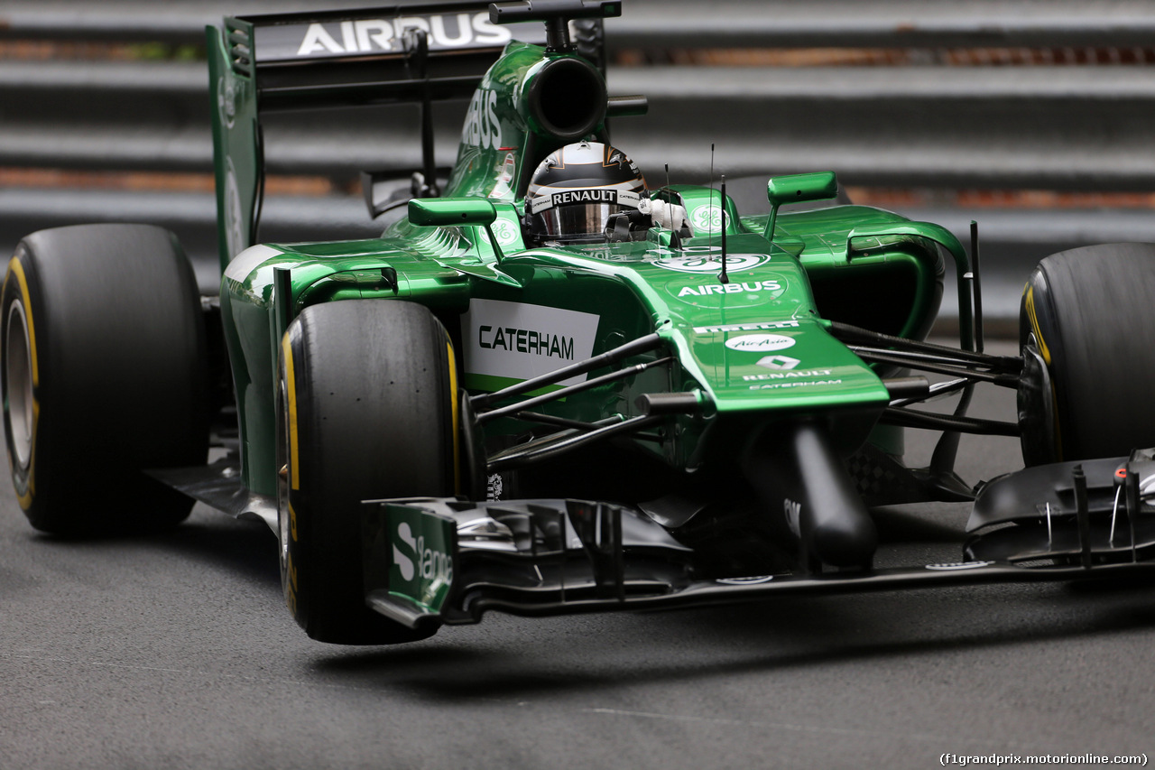 GP MONACO, 22.05.2014- Prove Libere 1, Kamui Kobayashi (JAP) Caterham F1 Team CT-04