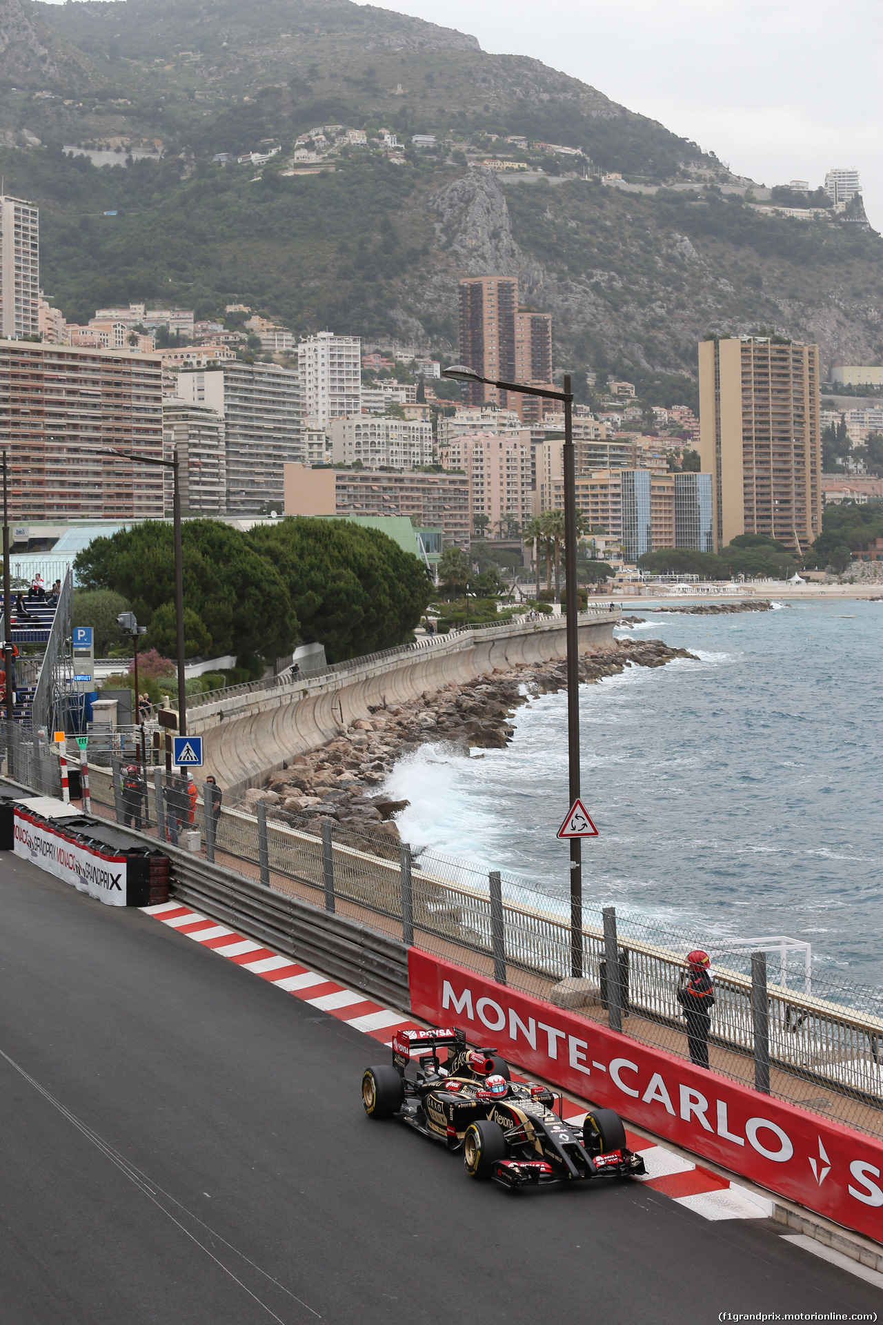 GP MONACO, 22.05.2014- Prove Libere 1, Romain Grosjean (FRA) Lotus F1 Team E22