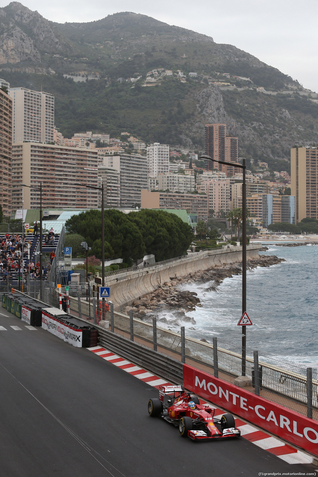 GP MONACO, 22.05.2014- Prove Libere 1, Fernando Alonso (ESP) Ferrari F14-T