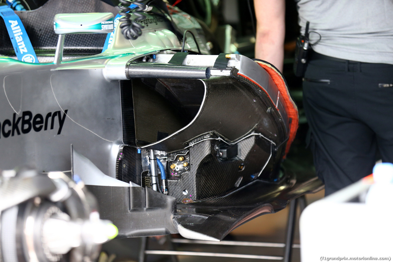 GP MONACO, 22.05.2014- Prove Libere 1, Mercedes AMG F1 W05, detail