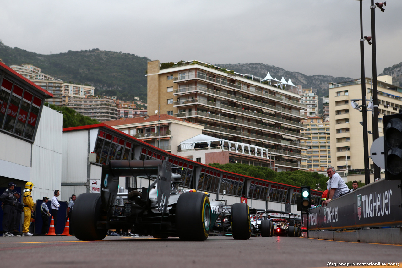 GP MONACO, 22.05.2014- Prove Libere 1, Nico Rosberg (GER) Mercedes AMG F1 W05