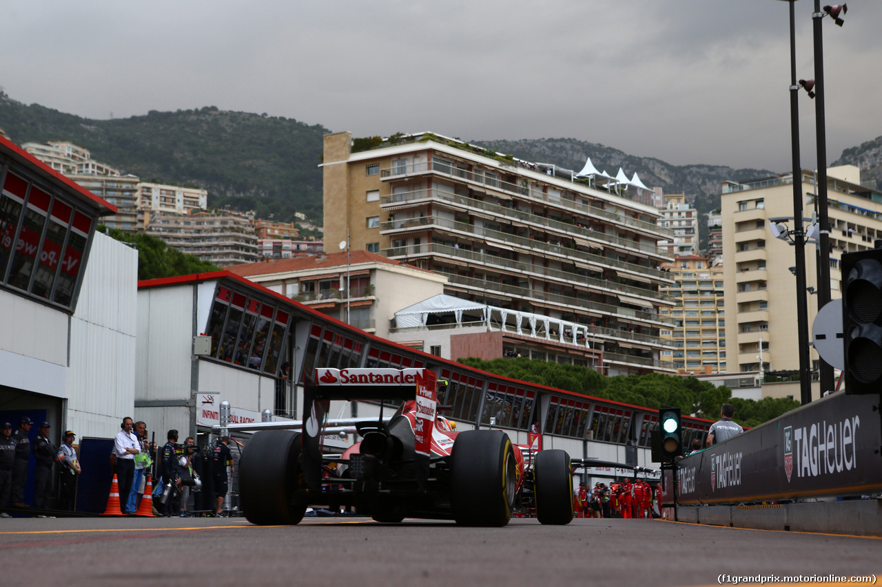 GP MONACO, 22.05.2014- Prove Libere 1, Kimi Raikkonen (FIN) Ferrari F14-T