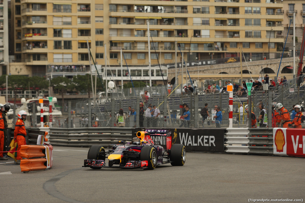 GP MONACO, 22.05.2014- Prove Libere 1, Sebastian Vettel (GER) Red Bull Racing RB10