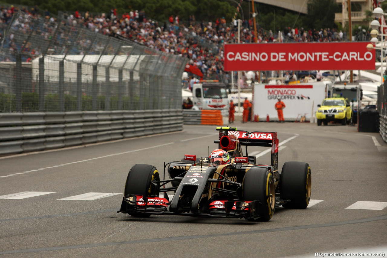GP MONACO, 22.05.2014- Prove Libere 1, Pastor Maldonado (VEN) Lotus F1 Team E22