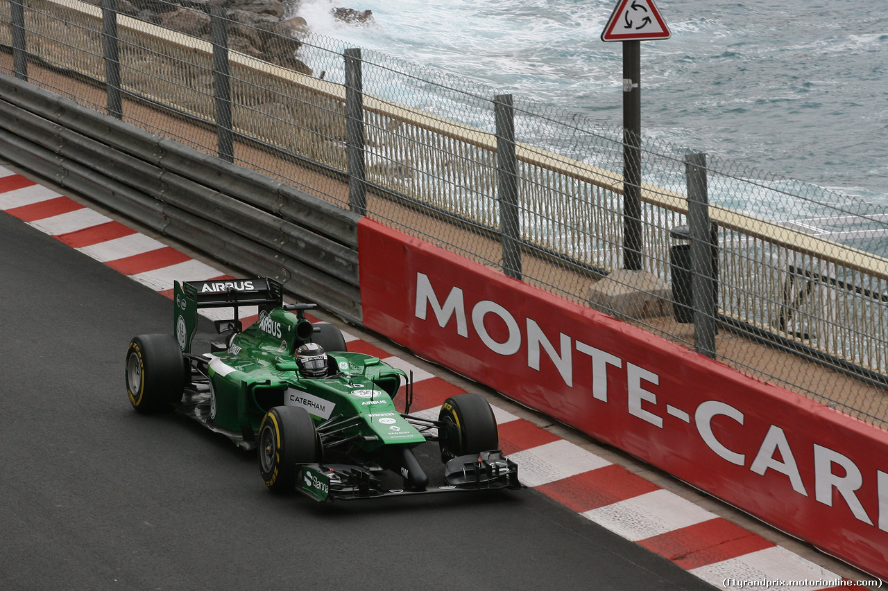 GP MONACO, 22.05.2014- Prove Libere 1, Kamui Kobayashi (JAP) Caterham F1 Team CT-04