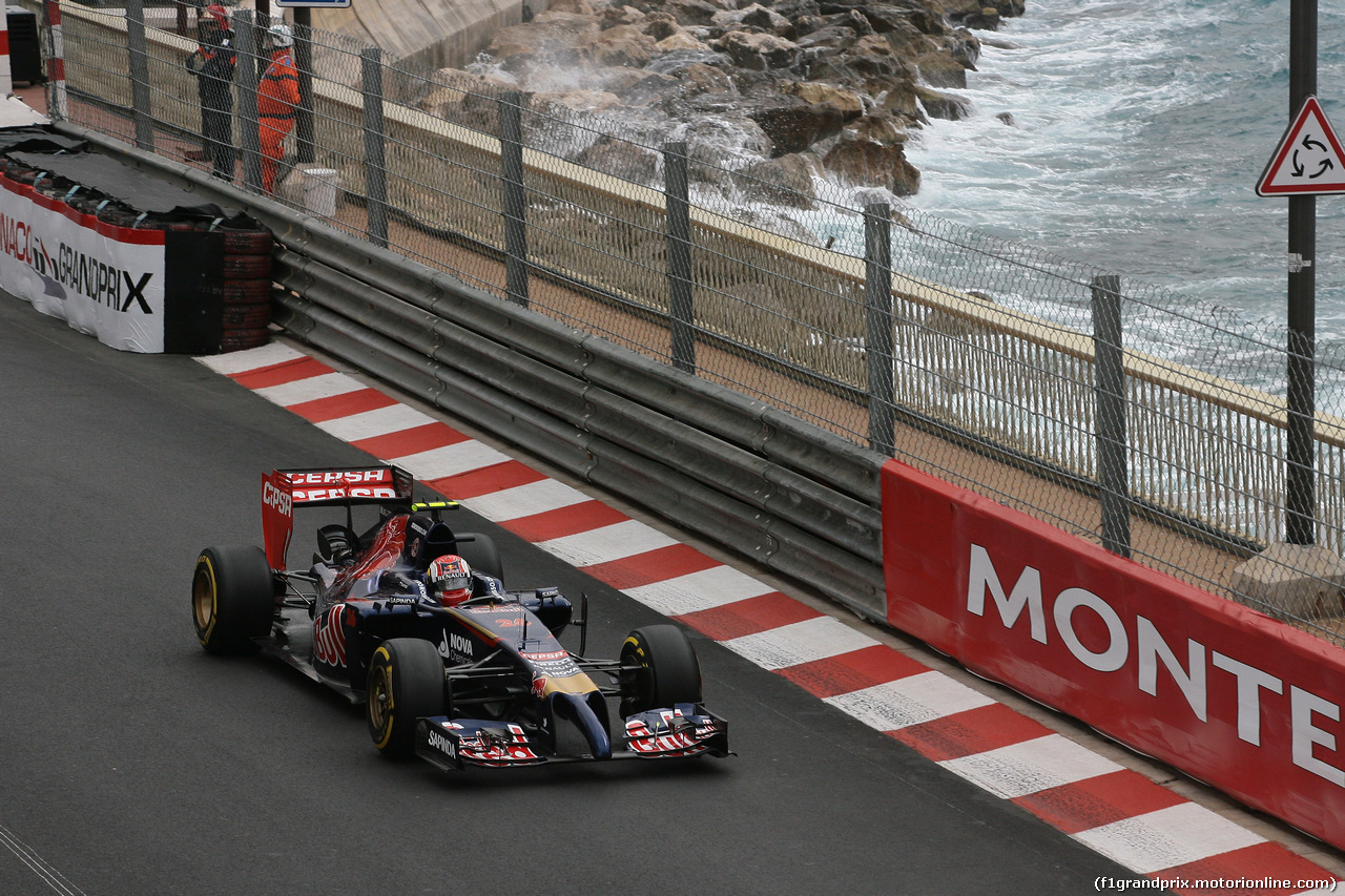 GP MONACO, 22.05.2014- Prove Libere 1, Daniil Kvyat (RUS) Scuderia Toro Rosso STR9