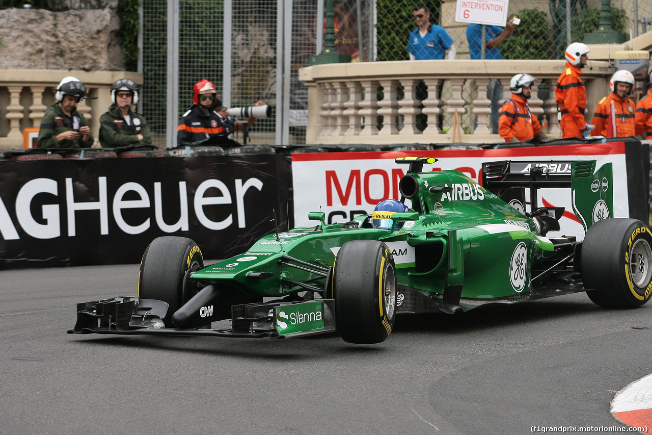 GP MONACO, 22.05.2014- Prove Libere 1, Marcus Ericsson (SUE) Caterham F1 Team CT-04