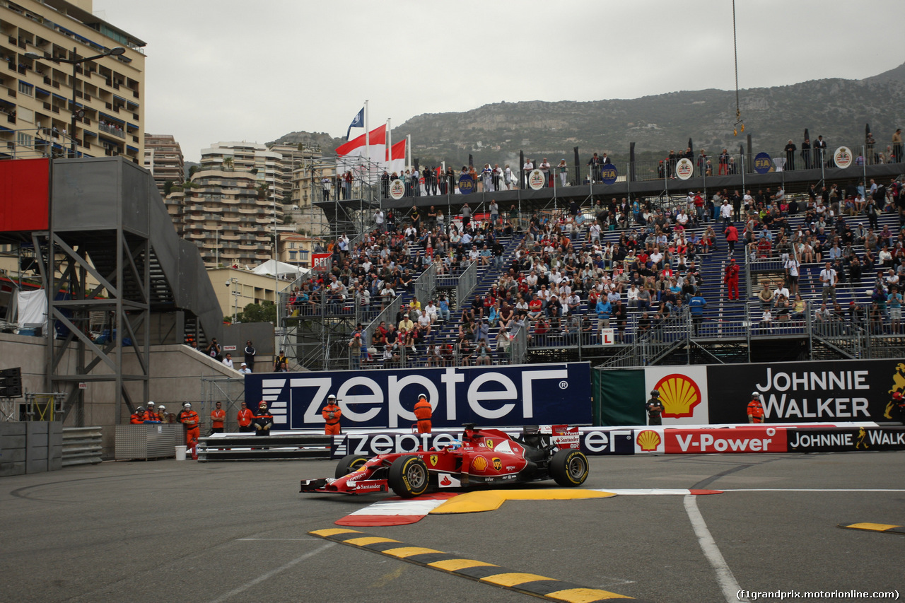 GP MONACO, 22.05.2014- Prove Libere 1, Fernando Alonso (ESP) Ferrari F14-T