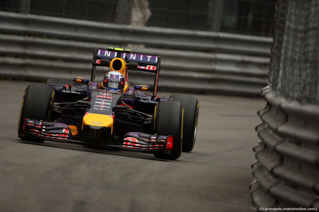 GP MONACO, 22.05.2014- Prove Libere 1, Daniel Ricciardo (AUS) Red Bull Racing RB10