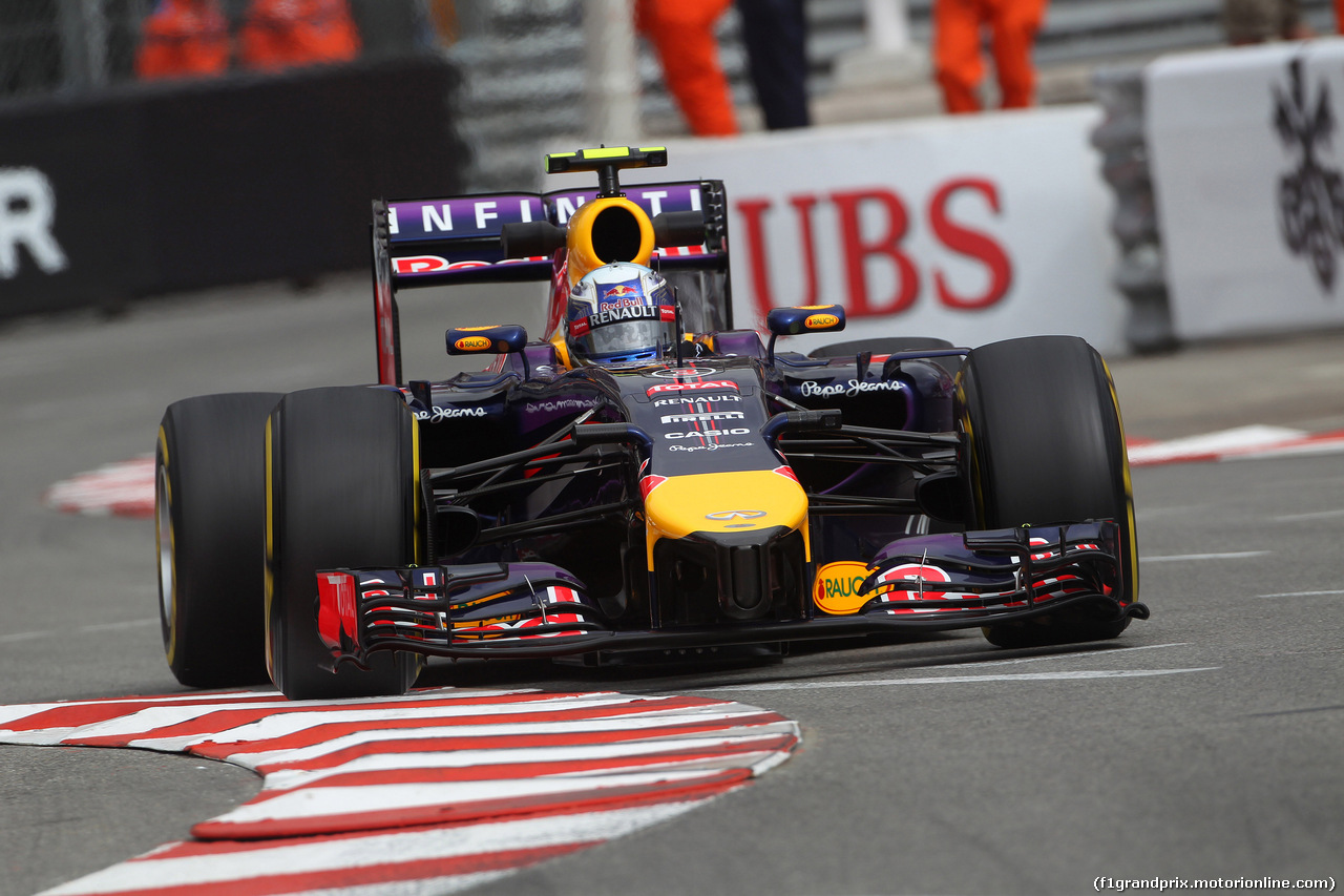 GP MONACO, 22.05.2014- Prove Libere 1, Daniel Ricciardo (AUS) Red Bull Racing RB10