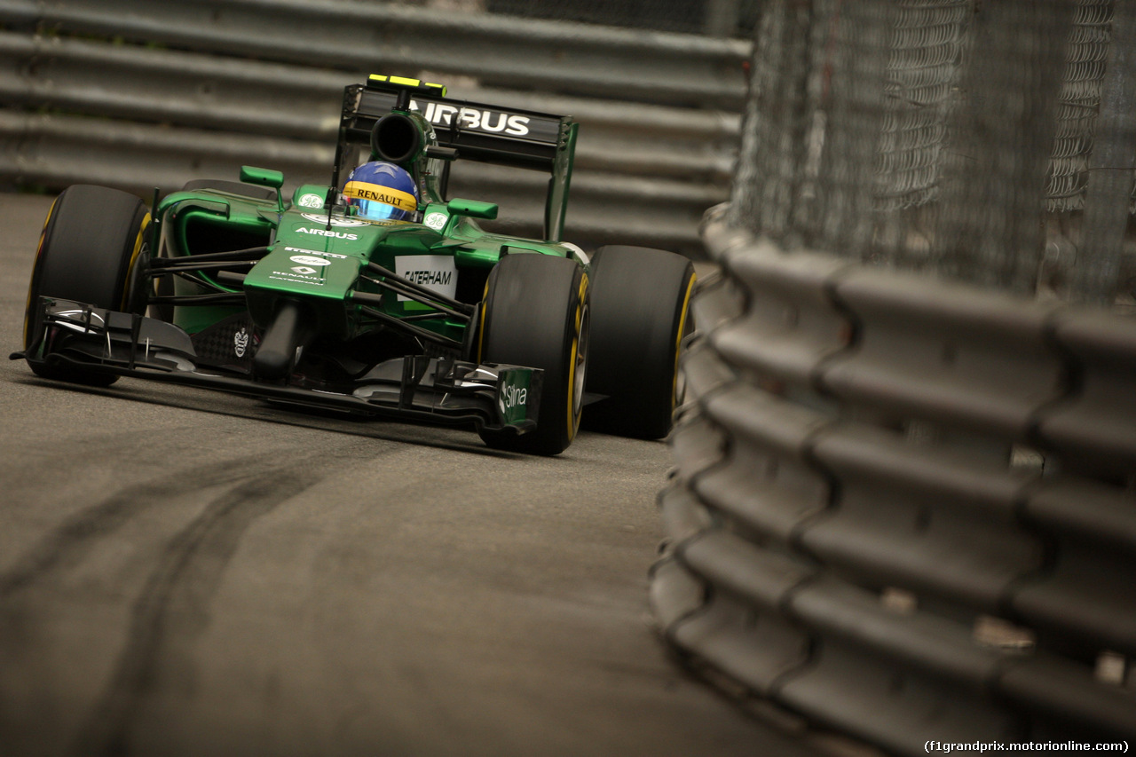 GP MONACO, 22.05.2014- Prove Libere 1, Marcus Ericsson (SUE) Caterham F1 Team CT-04
