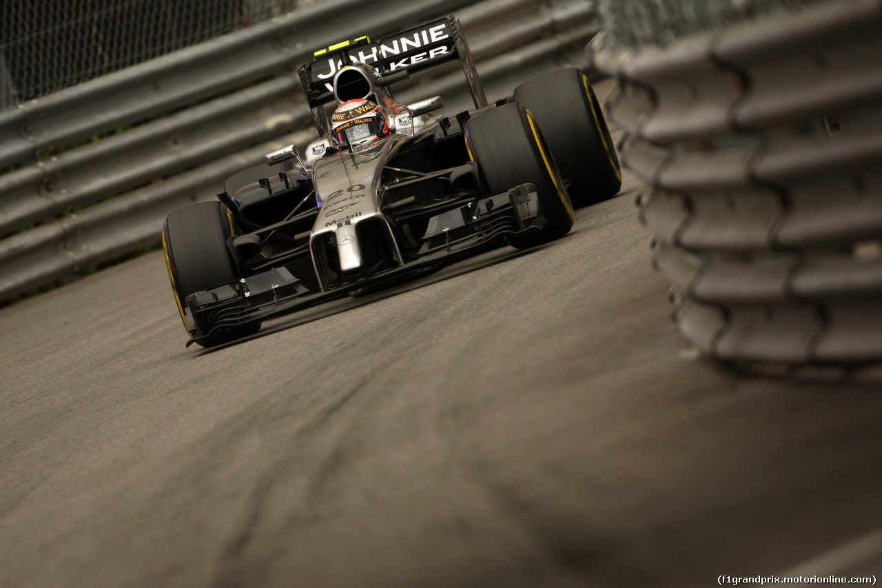 GP MONACO, 22.05.2014- Prove Libere 1, Kevin Magnussen (DEN) McLaren Mercedes MP4-29