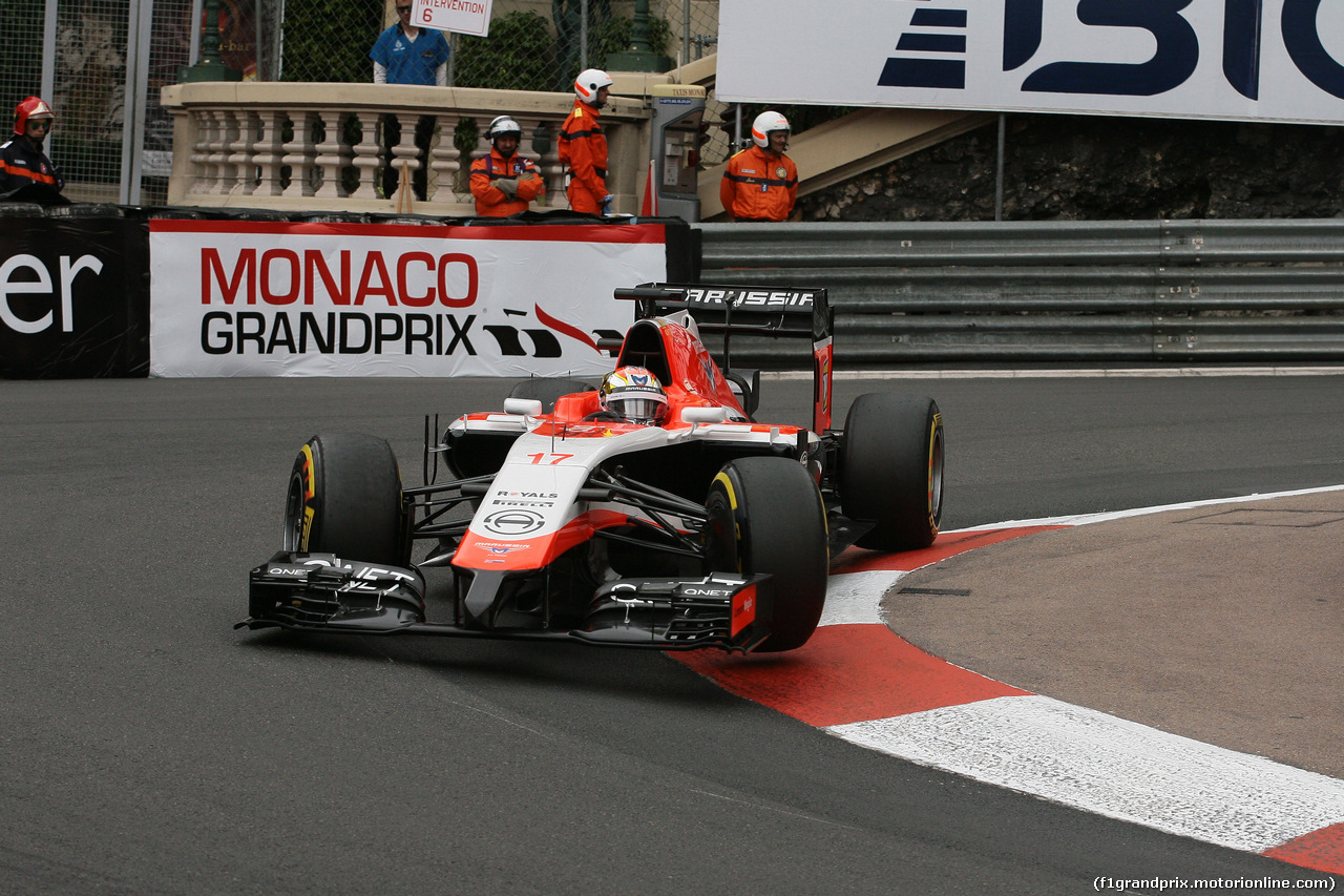 GP MONACO, 22.05.2014- Prove Libere 1, Jules Bianchi (FRA) Marussia F1 Team MR03