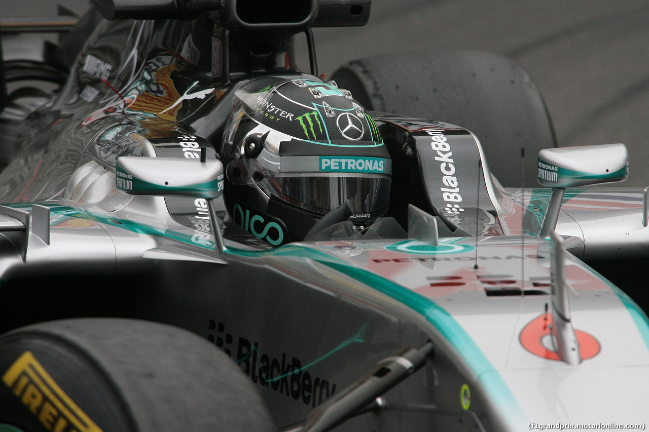 GP MONACO, 22.05.2014- Prove Libere 1, Nico Rosberg (GER) Mercedes AMG F1 W05