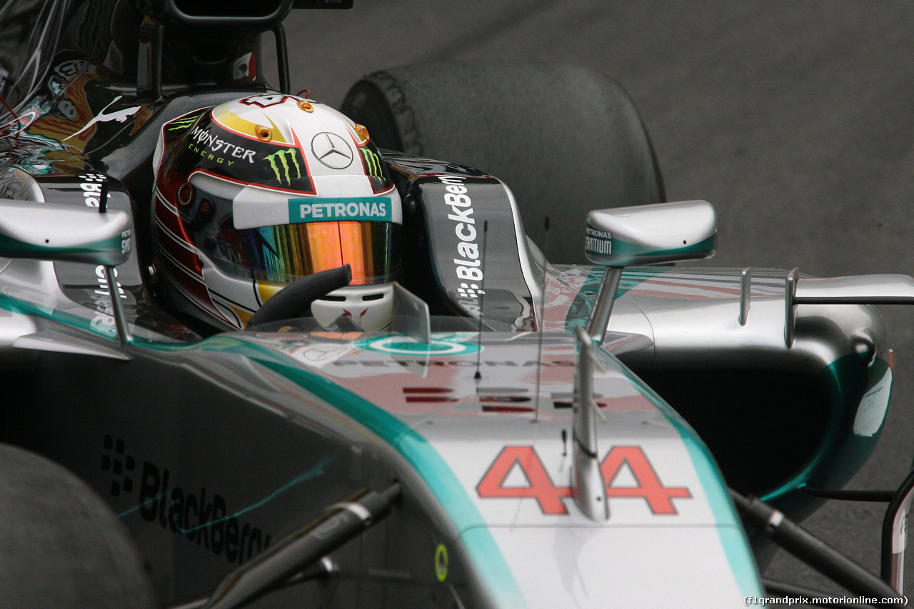 GP MONACO, 22.05.2014- Prove Libere 1, Lewis Hamilton (GBR) Mercedes AMG F1 W05