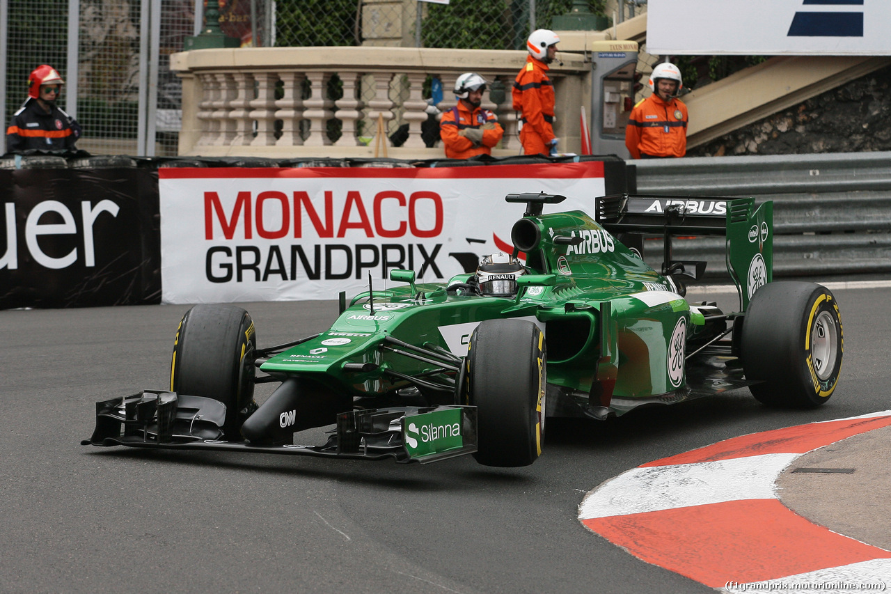 GP MONACO, 22.05.2014- Prove Libere 1, Kamui Kobayashi (JAP) Caterham F1 Team CT-04