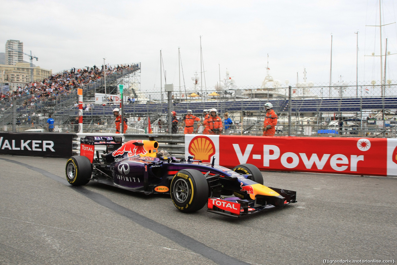GP MONACO, 22.05.2014- Prove Libere 1, Sebastian Vettel (GER) Red Bull Racing RB10