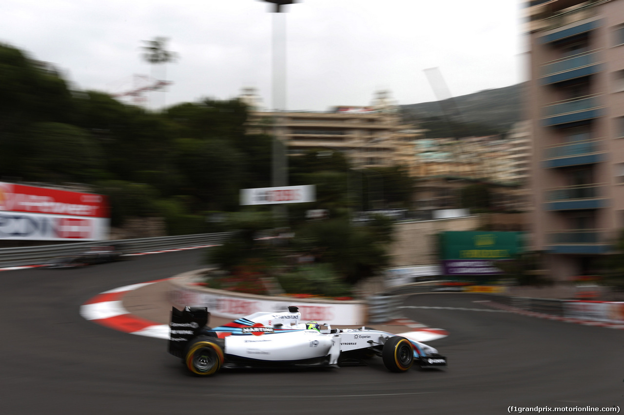 GP MONACO, 22.05.2014- Prove Libere 1, Felipe Massa (BRA) Williams F1 Team FW36