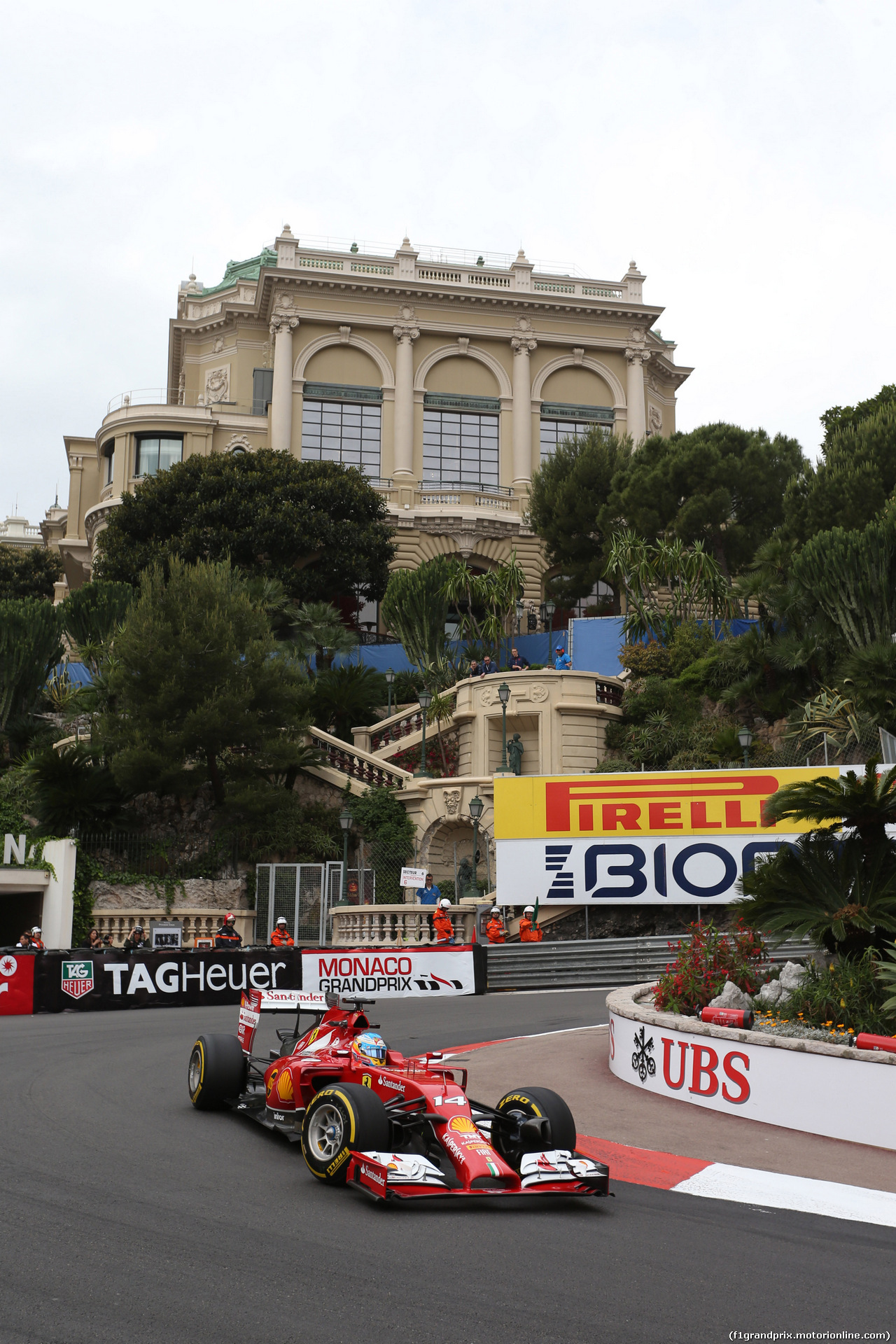 GP MONACO, 22.05.2014- Prove Libere 1, Fernando Alonso (ESP) Ferrari F14-T