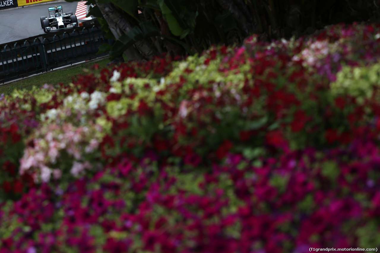 GP MONACO, 22.05.2014- Prove Libere 2, Nico Rosberg (GER) Mercedes AMG F1 W05