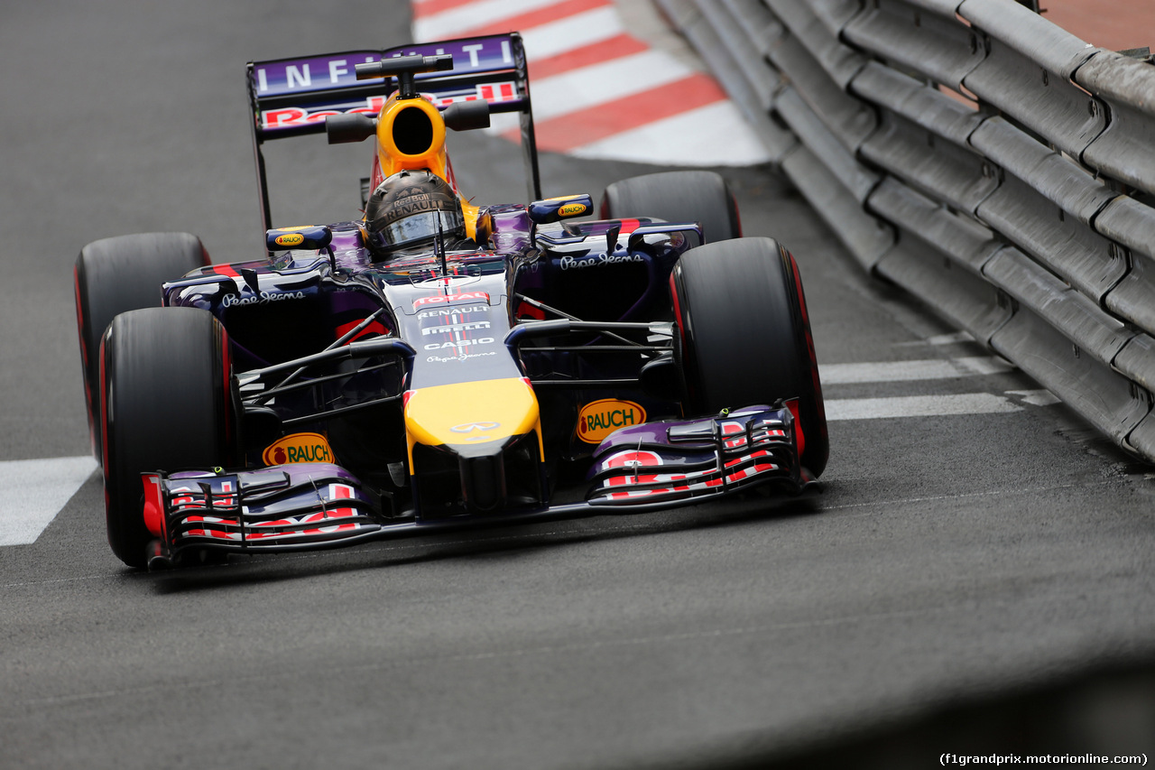 GP MONACO, 22.05.2014- Prove Libere 2, Sebastian Vettel (GER) Red Bull Racing RB10