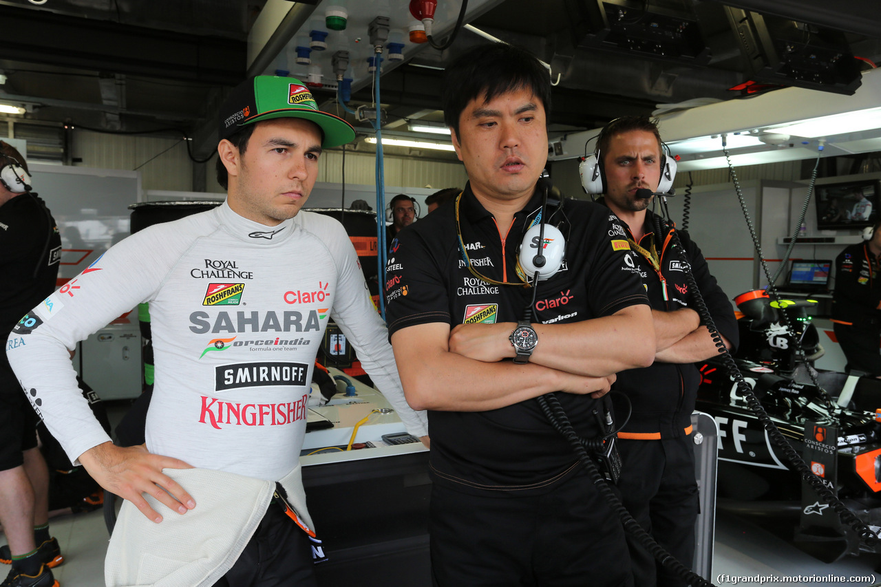 GP MONACO, 22.05.2014- Prove Libere 2, Sergio Perez (MEX) Sahara Force India F1 VJM07