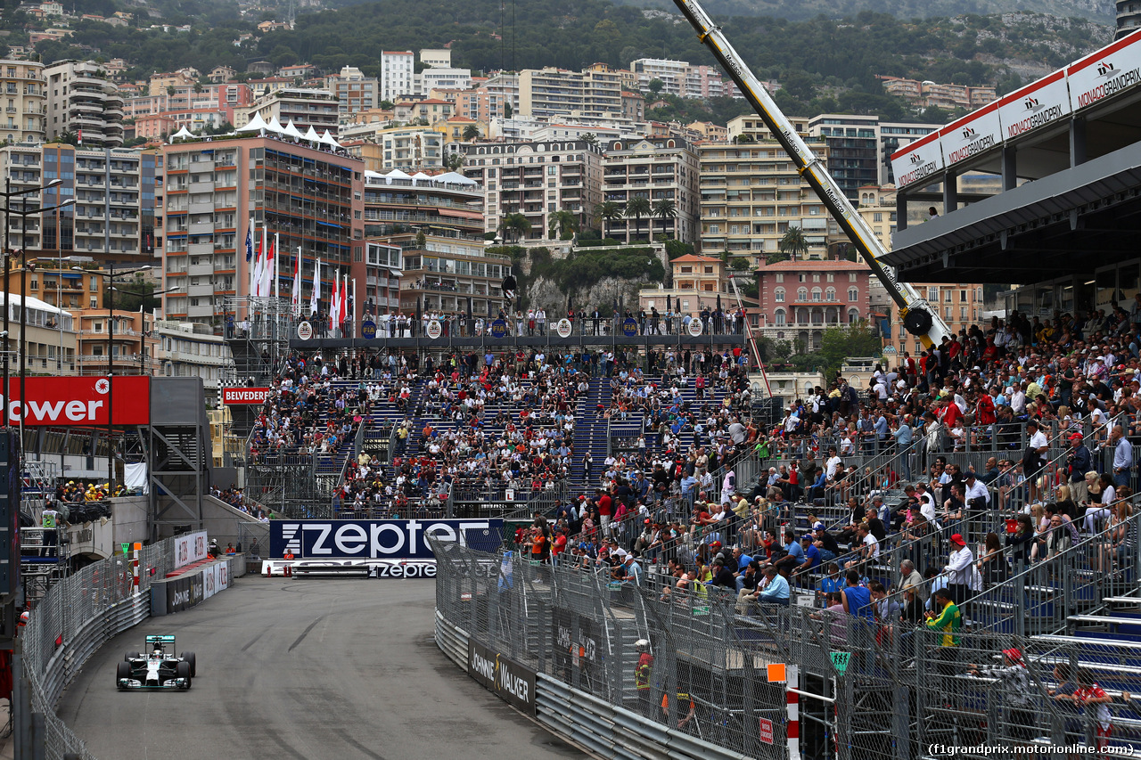 GP MONACO, 22.05.2014- Prove Libere 2, Lewis Hamilton (GBR) Mercedes AMG F1 W05