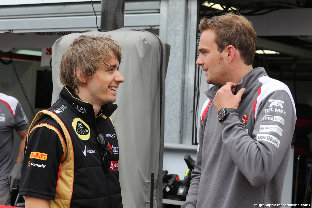 GP MONACO, 22.05.2014- Prove Libere 2, Arthur Pic (FRA) Test driver Lotus e Giedo van der Garde (NDL), third driver, Sauber F1 Team.