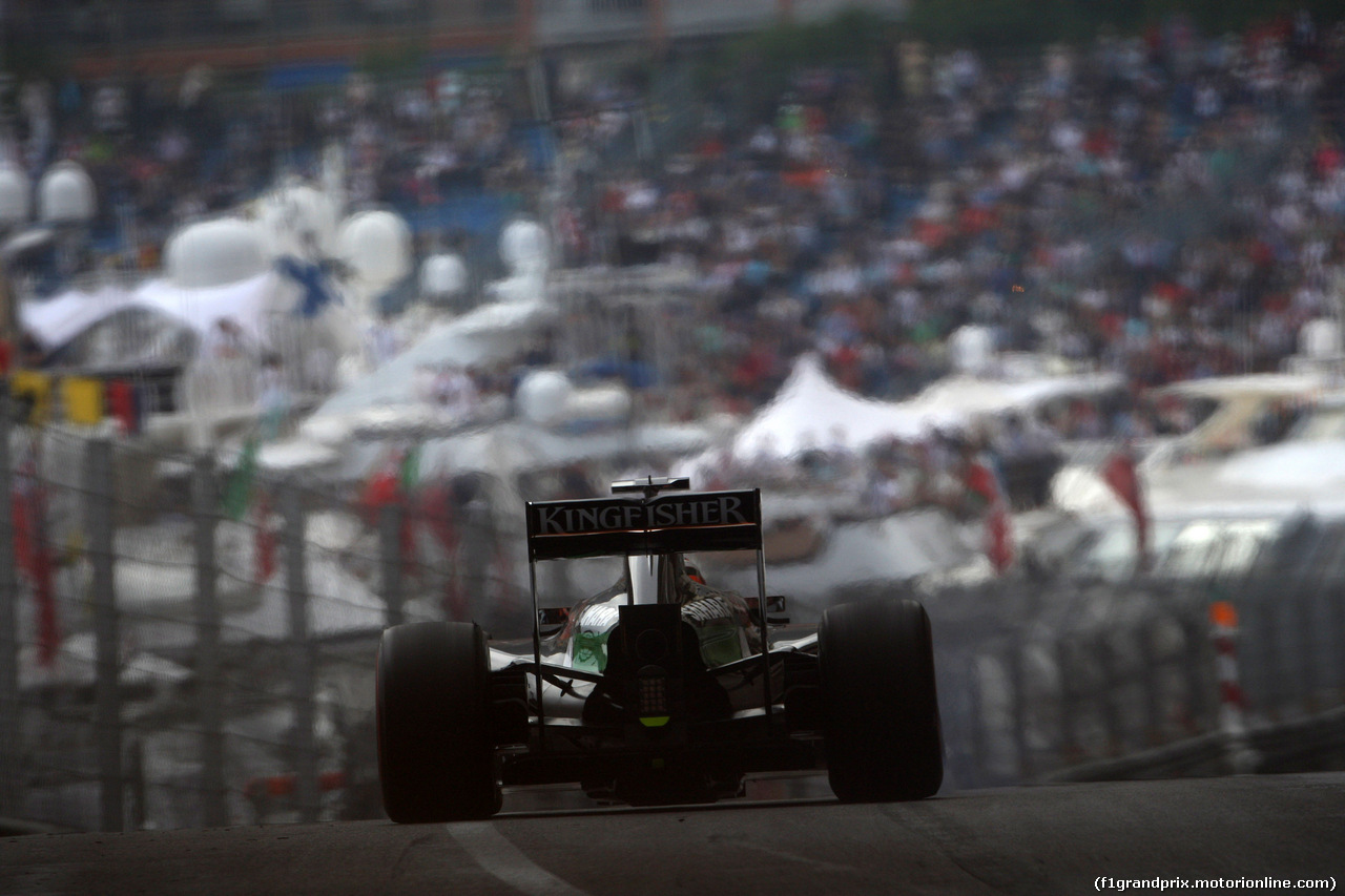 GP MONACO, 22.05.2014- Prove Libere 2, Nico Hulkenberg (GER) Sahara Force India F1 VJM07